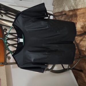 Venus faux leather blouse